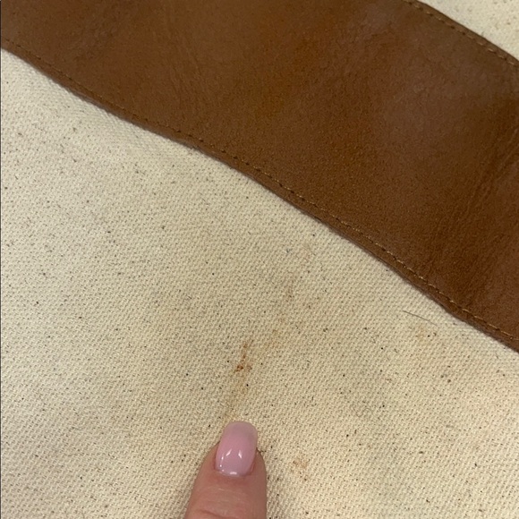 Mud Pie Miller Canvas and faux Leather Clutch/ makeup/ pouch - Picture 9 of 12